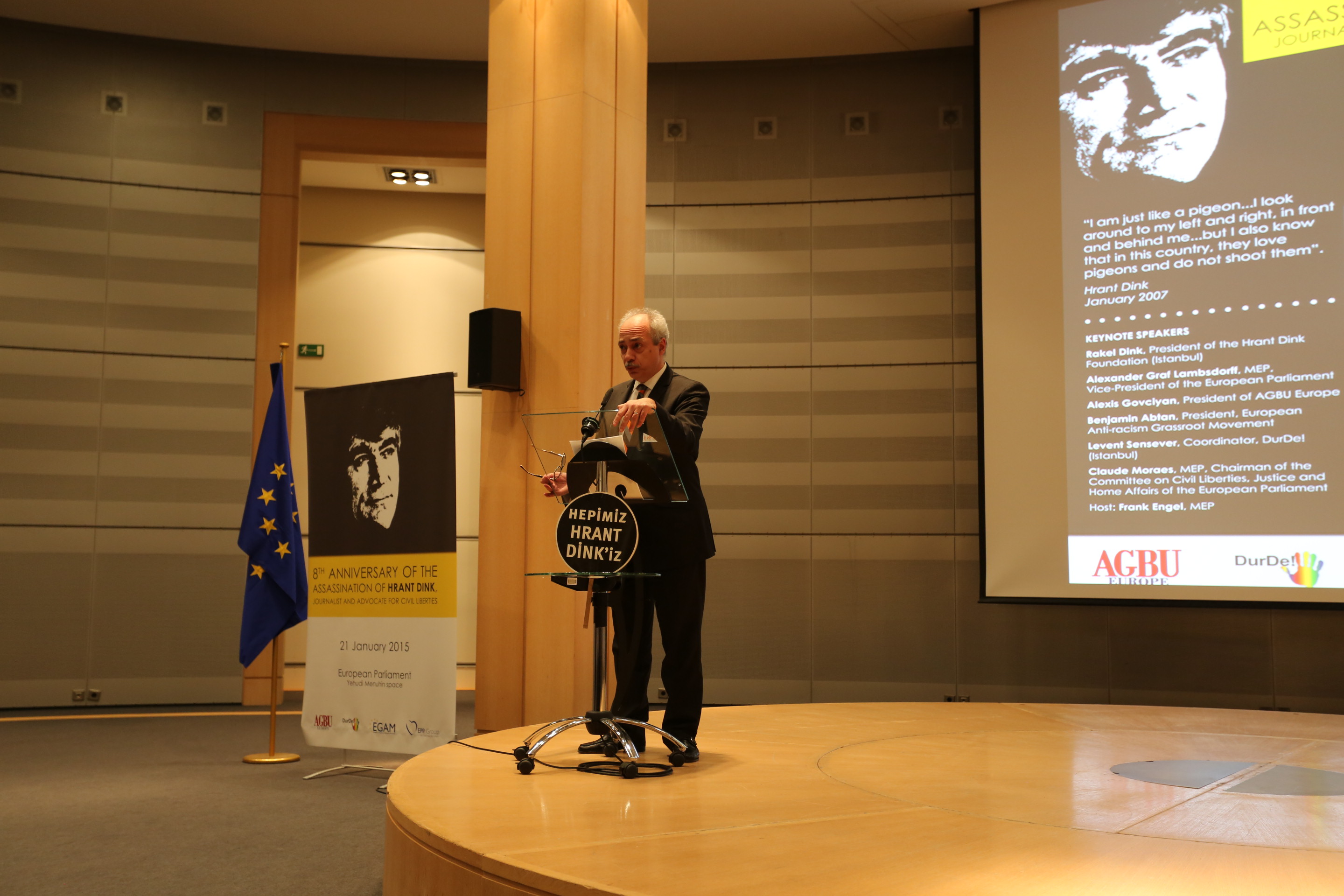 European Parliament hosts commemoration for assassinated Journalist Hrant Dink