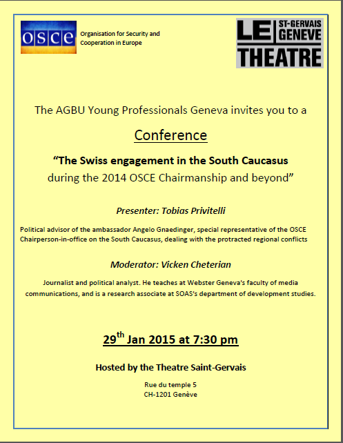 YP Geneva Conference: Swiss Engagement in the South Caucasus