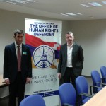NK Ombudsman Ruben Melikyan and MEP Frank Engel