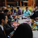 Lunch at Florence Gardens, Stepanakert, 21 April 2017