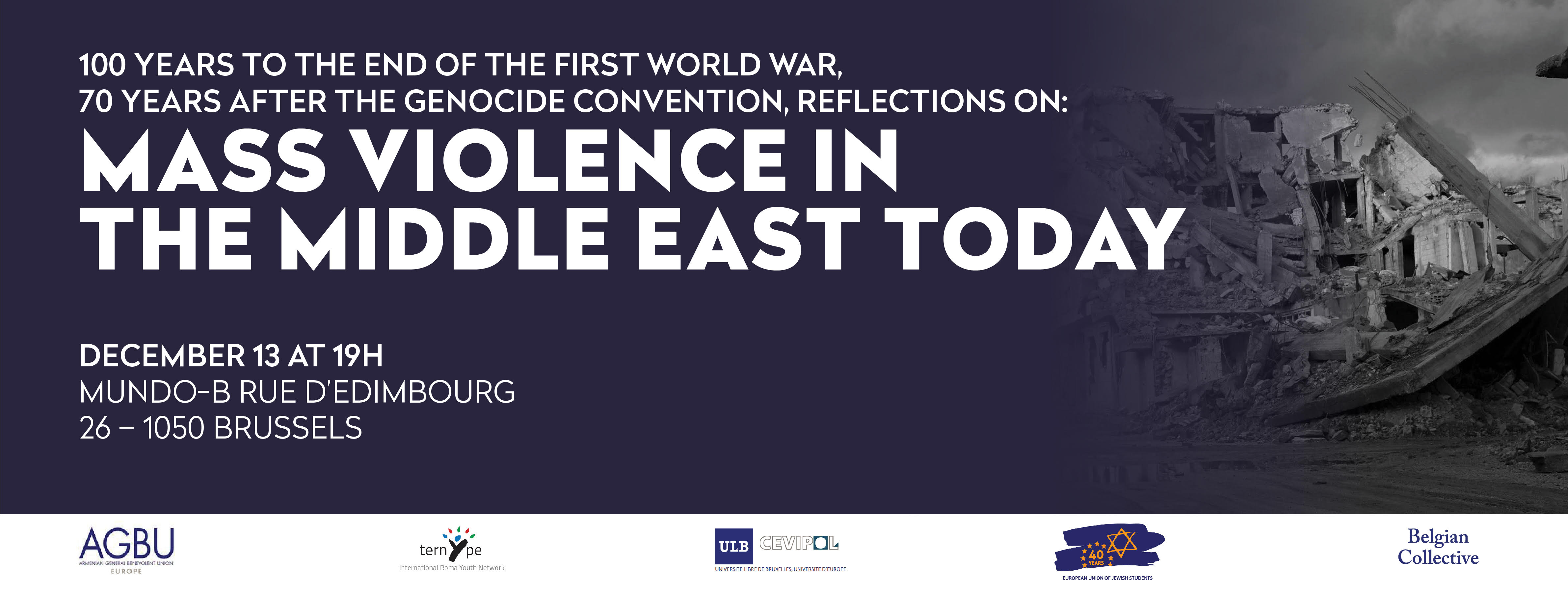 Mass Violence in the Middle East Today – Conference in Brussels, Belgium