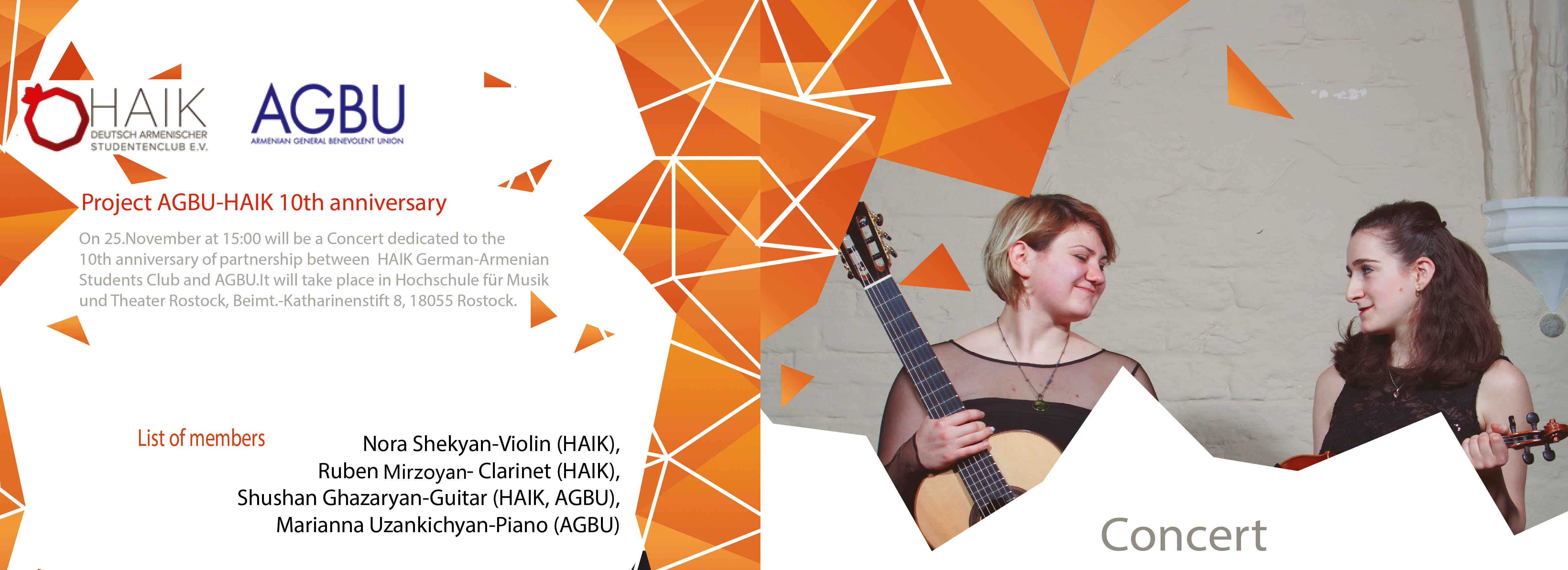 Concert with HAIK members & AGBU scholars – Rostock, Germany
